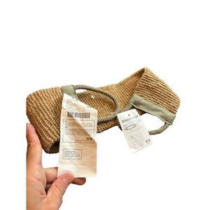 IKEA Dvärghyacint Back Scrubber 54cm Natural Beige & Green 70% Jute 30% Polyeste